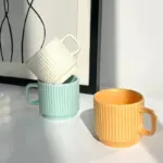Pastel macaron candy coloured ceramic mug