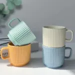 Pastel macaron candy coloured ceramic mug