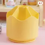 Pastel rotating stationery organiser