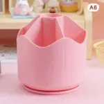 Pastel rotating stationery organiser