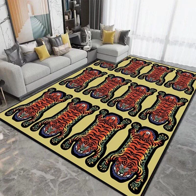 Patterned Tiger Design Living Room Carpet 197741