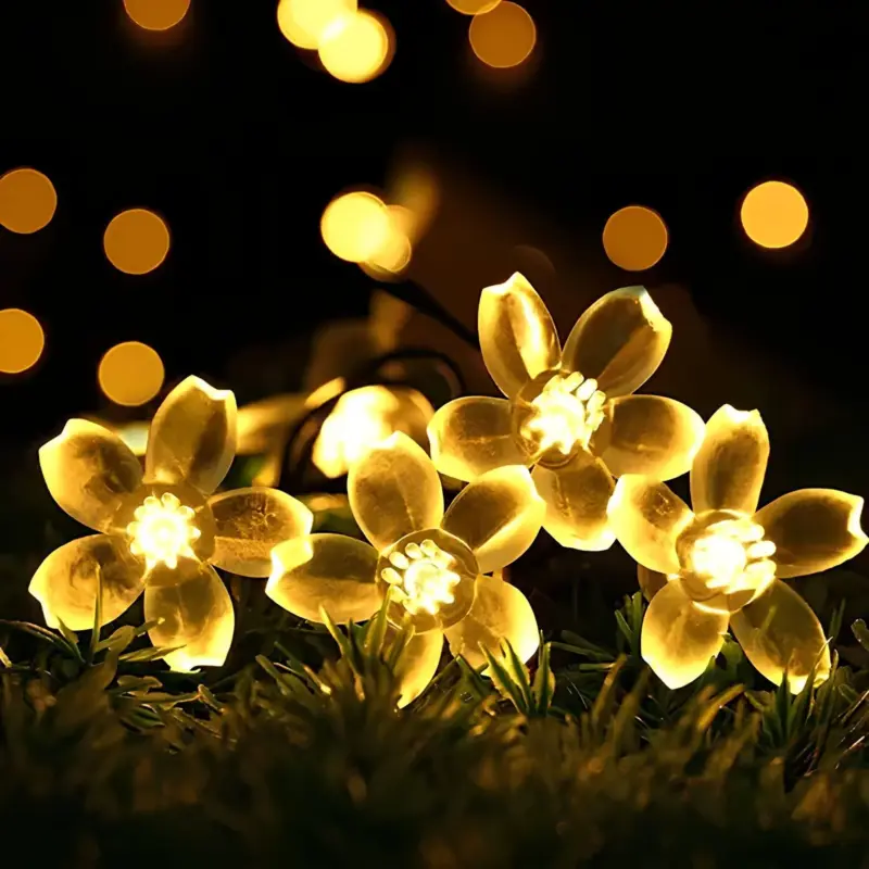 Peachparadise led lichterkette fuer aussen garten terrasse wetterfest xlumina