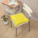 Pearl cotton square chair cushion