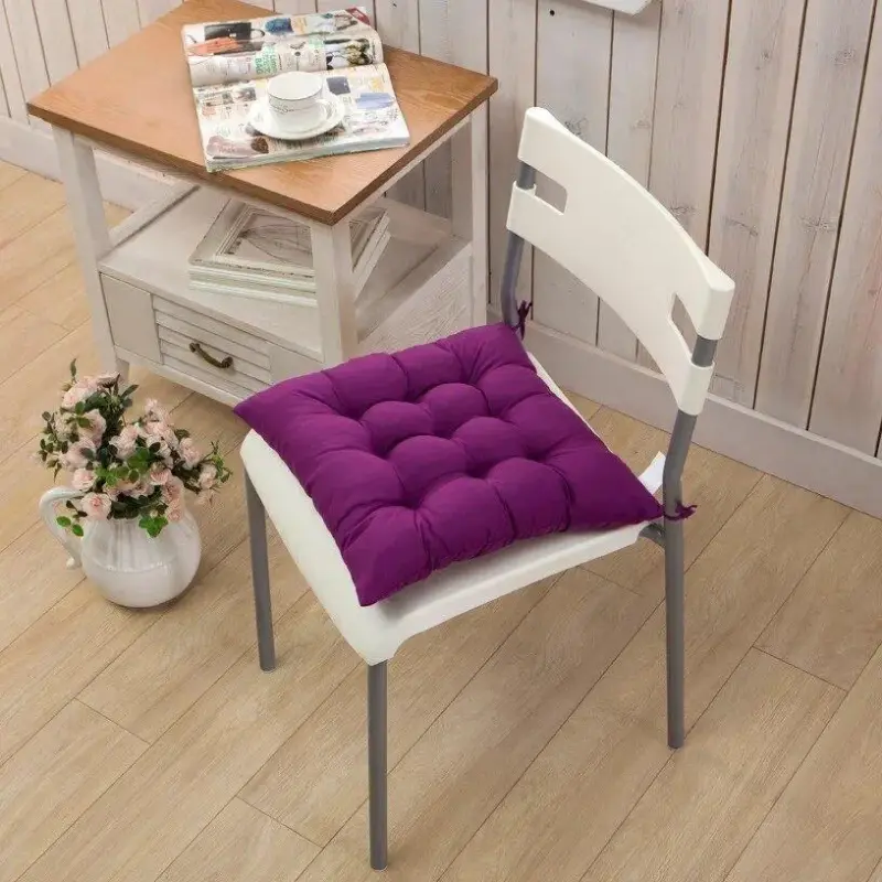 Pearl cotton square chair cushion