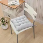 Pearl cotton square chair cushion