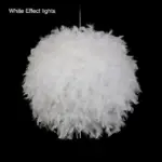 Pendant white feather hanging light