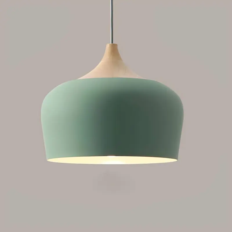 Pendelleuchte metall holz zarte pastelltoene langlebige designbeleuchtung wohnzimmer kueche xlumina4