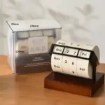 Perpetual wheel desk calendar