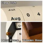 Perpetual wheel desk calendar