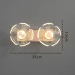 Petalshine led wandleuchte modern bluetenblatt design warmweiss licht wohnzimmer xlumina