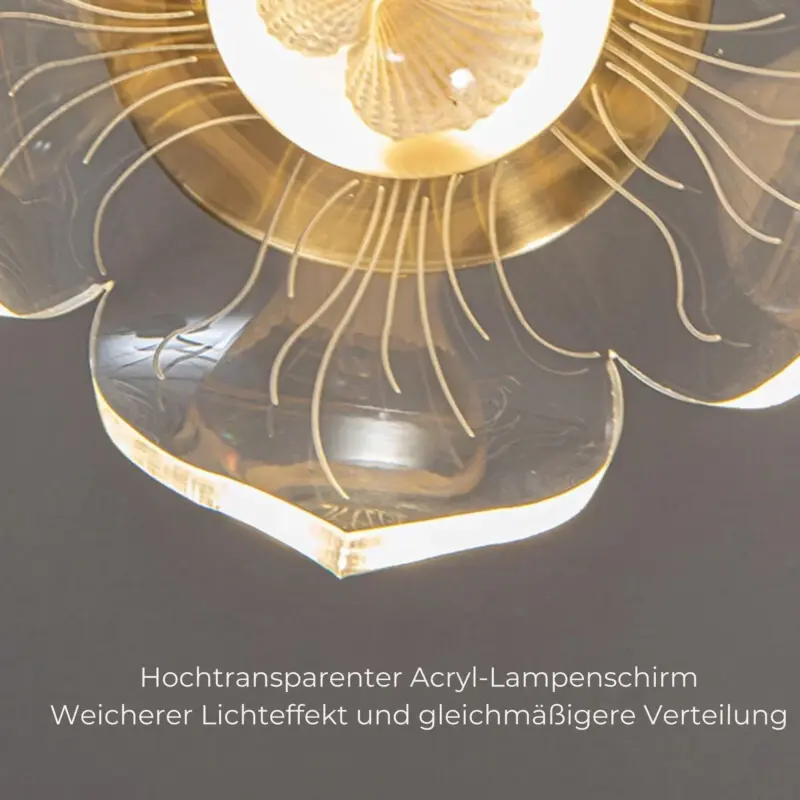 Petalshine led wandleuchte modern bluetenblatt design warmweiss licht wohnzimmer xlumina