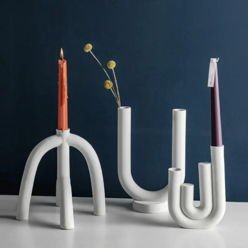 Pillar taper candle holderscandle holderliving simply house