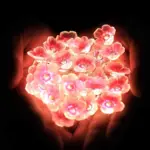 Pink cherry blossom fairy light garland
