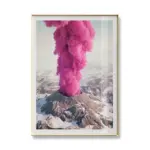 Pink Volcano Wall Poster | Home Decor Wall Art