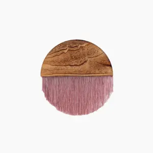 Semicircle Wooden Board Hand-Woven Macrame Tapestry