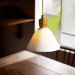pleatedshadependantlightconic Pleatedshadependantlightconic