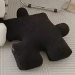 Plush building block puzzle comfort cushion