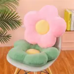 Plush flower shaped soft cushion
