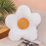 Plush flower shaped soft cushion