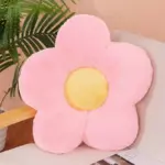 Plush flower shaped soft cushion