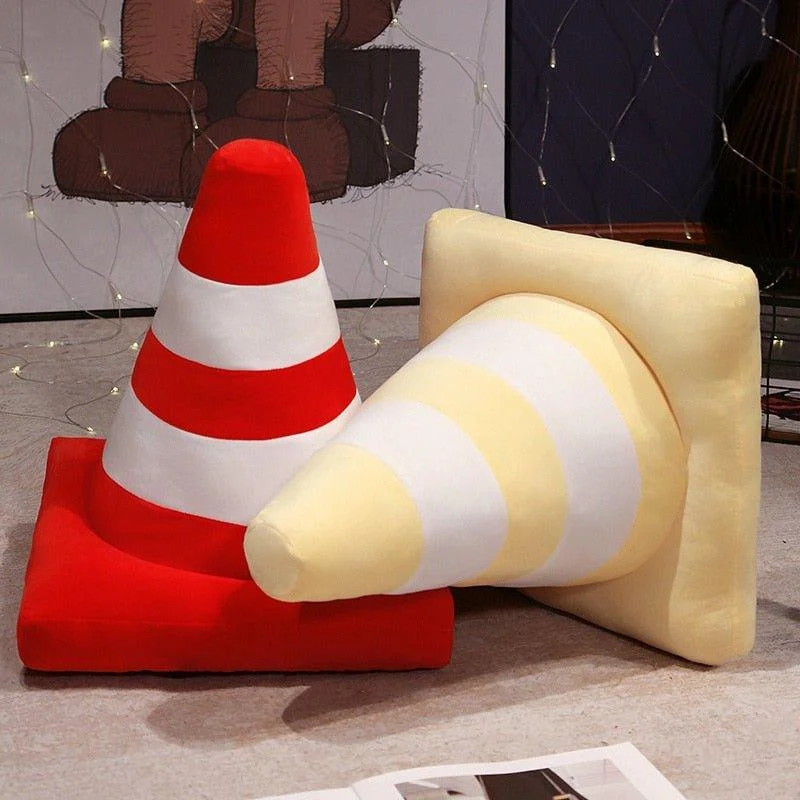 Plush Traffic Cone Cosy Cushion 227976