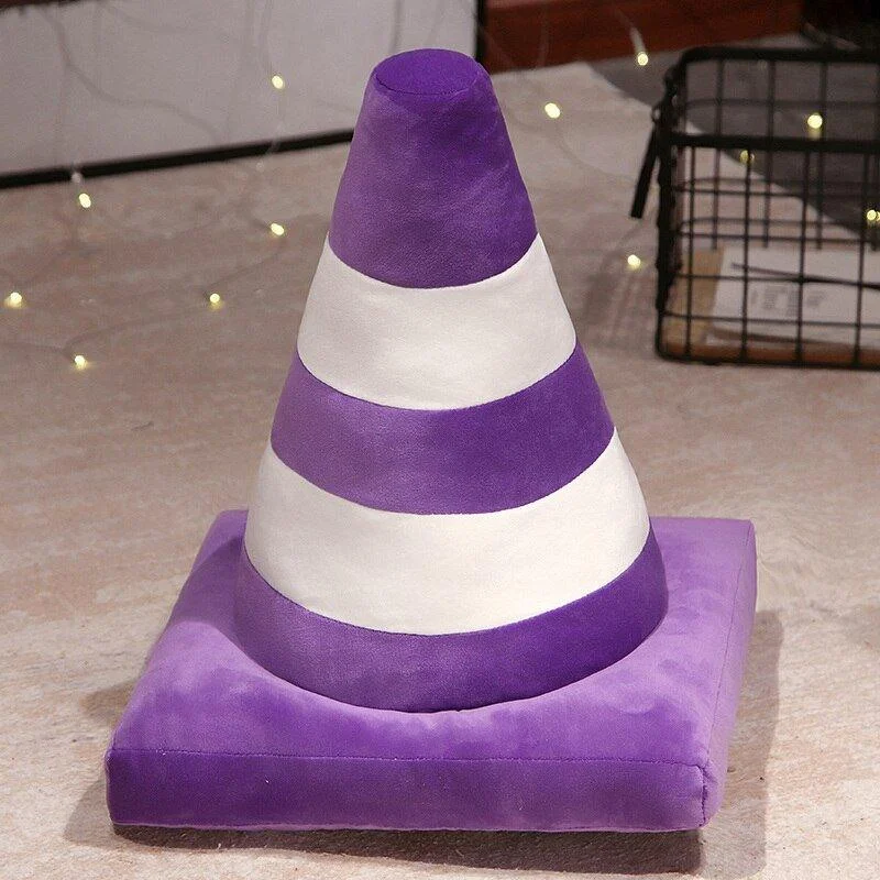 Plush Traffic Cone Cosy Cushion 281458