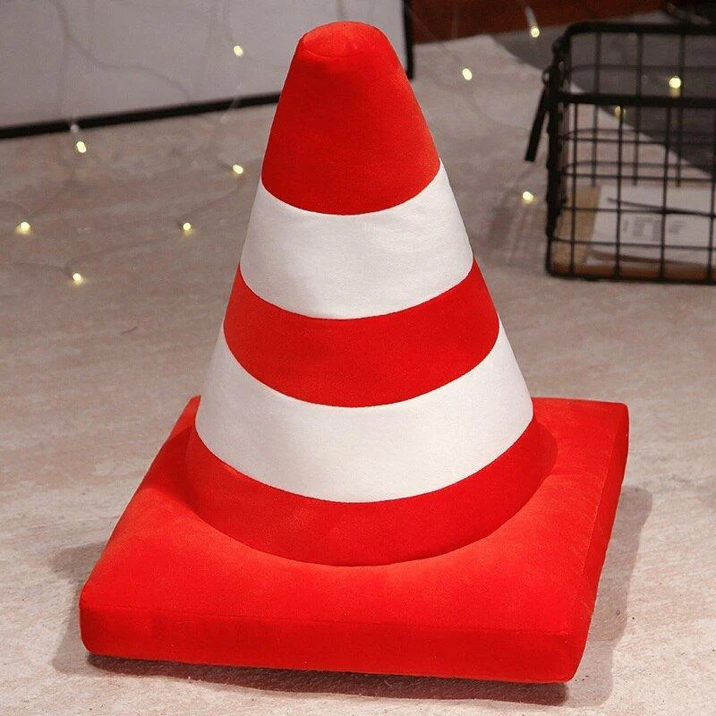 Plush Traffic Cone Cosy Cushion 700133