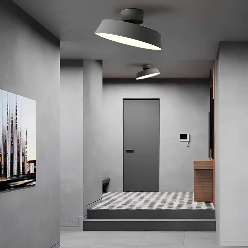 Polarbeam led deckenleuchte drehbar schwarz weiss modern energiesparend warmweiss 3000k xlumina5
