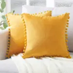 Pom pom cushion coverscushionsliving simply house
