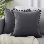 Pom pom cushion coverscushionsliving simply house