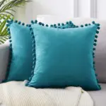 Pom pom cushion coverscushionsliving simply house