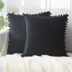 Pom pom cushion coverscushionsliving simply house