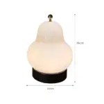 Portable birne led tischlampe usb dimmbar touch schalter glass design xlumina8