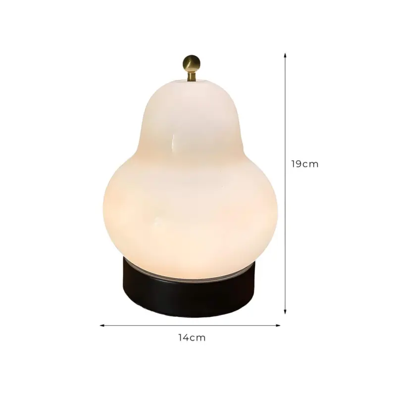 Portable birne led tischlampe usb dimmbar touch schalter glass design xlumina8