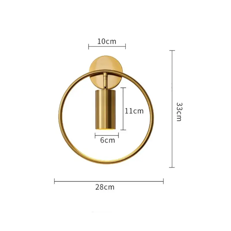 Post modern led luxury 5w gu10 bedroom wall sconce