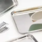 Practical stainless steel food display tray