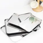 Practical stainless steel food display tray