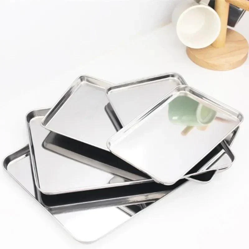 Practical Stainless Steel Food Display Tray 796025