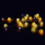 Pretty pastel cotton ball fairy lights garland