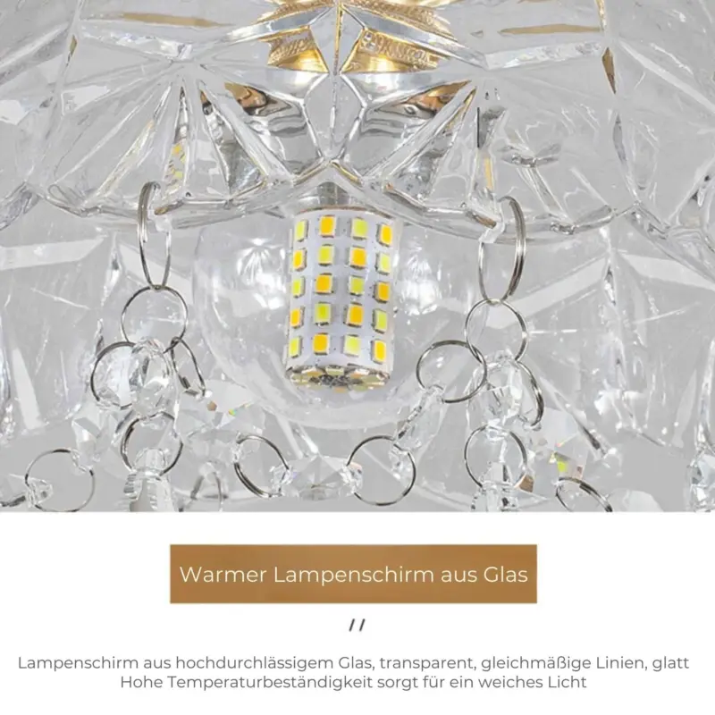 Prismglow deckenleuchte designer glas modern minimalistisch xlumina