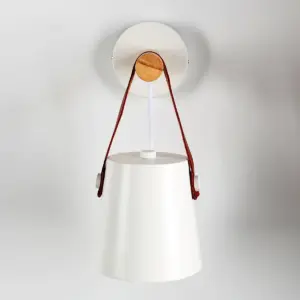 Wooden Lantern Nordic Hanging Wall Lamp