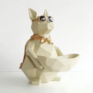 Resin figurine home office storage