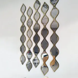 Water Drop Decorative Mirror Gold Color