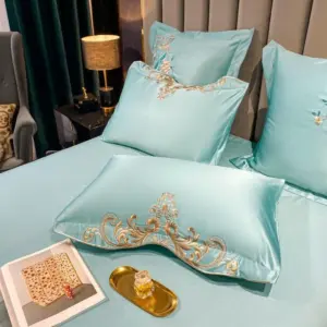 Homeko Flemish Sky Embroidery Egyptian Cotton Bedding Set