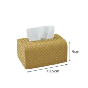 Leather Tissue Box Rectangular 18.5 cm