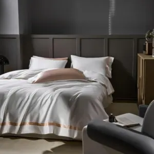 Homeko Classic Solid Reversible Egyptian Cotton Bedding Set
