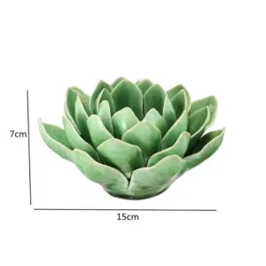Porcelain Candle Holder Living Room Bedroom Decoration Green