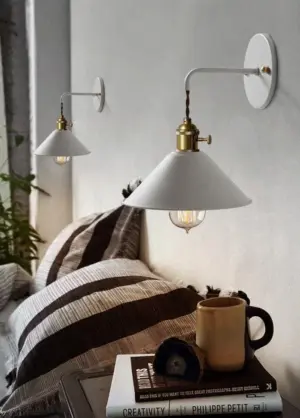 Vintage Wall Lamps in Vibrant Colors
