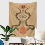 Psychedelic mandala tapestry wall hanging