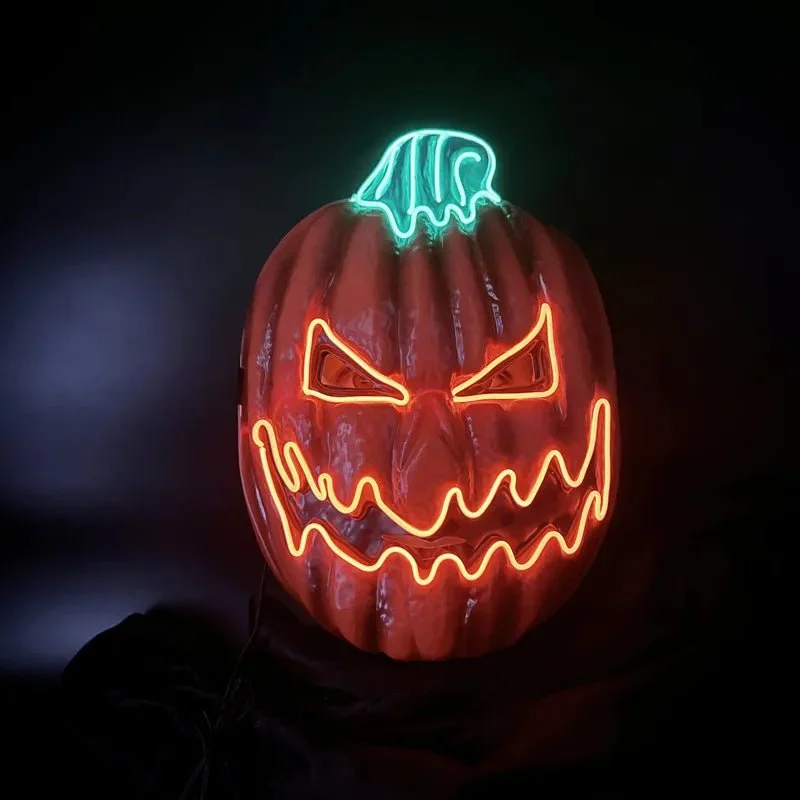 Pumpkin Led Purge Halloween Mask Light Up Pumpkin Mask For Halloween Festival Party And Cosplay Costume 303823